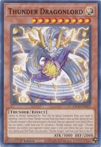 Thunder Dragonlord - ETCO-EN025 Common 1st Edition