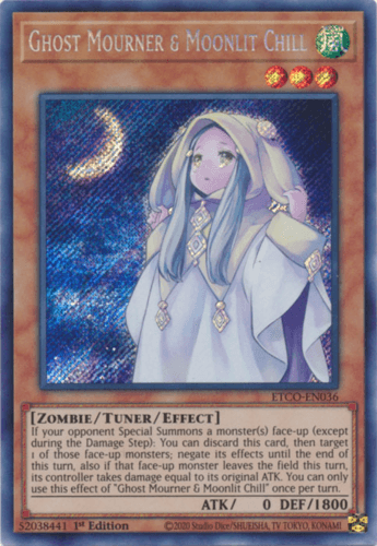 Ghost Mourner & Moonlit Chill - ETCO-EN036 Secret Rare 1st Edition