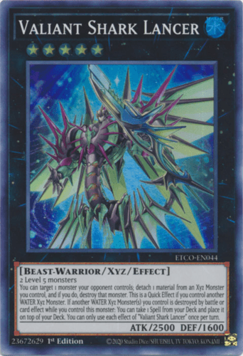 Valiant Shark Lancer - ETCO-EN044 Super Rare 1st Edition