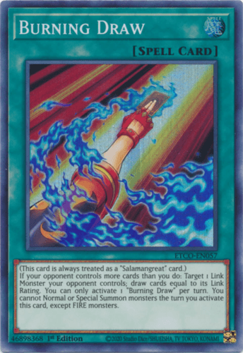 Burning Draw - ETCO-EN057 Super Rare 1st Edition