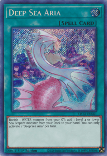 Deep Sea Aria - ETCO-EN061 Secret Rare 1st Edition