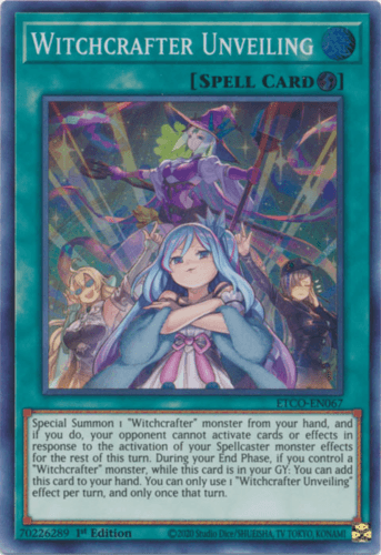 Witchcrafter Unveiling - ETCO-EN067 Super Rare 1st Edition