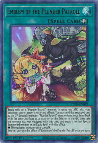 Emblem of the Plunder Patroll - ETCO-EN089 Ultra Rare 1st Edition