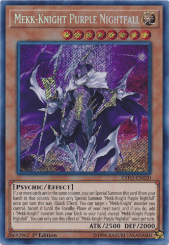 Mekk-Knight Purple Nightfall - EXFO-EN020 Secret Rare Unlimited