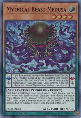 Mythical Beast Medusa - EXFO-EN024 Super Rare Unlimited