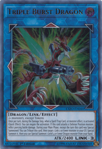 Triple Burst Dragon - EXFO-EN044 Ultra Rare Unlimited