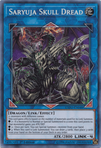 Saryuja Skull Dread - EXFO-EN048 Secret Rare 1st Edition