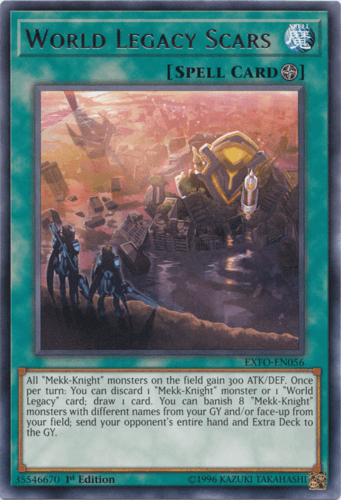 World Legacy Scars - EXFO-EN056 Rare 1st Edition