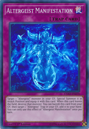 Altergeist Manifestation - EXFO-EN070 Super Rare Unlimited