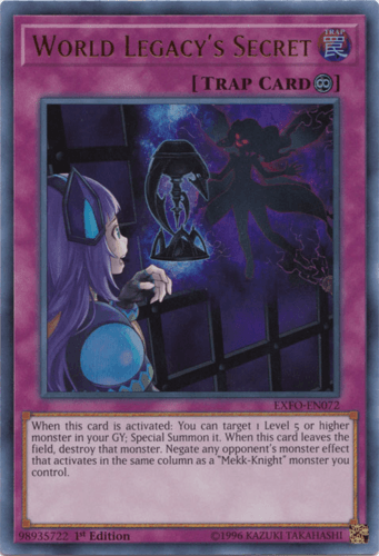 World Legacy's Secret - EXFO-EN072 Ultra Rare 1st Edition