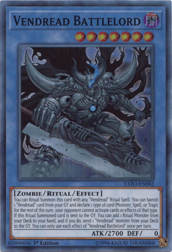 Vendread Battlelord - EXFO-EN082 Super Rare Unlimited