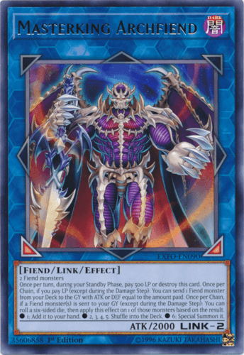 Masterking Archfiend - EXFO-EN090 Rare 1st Edition