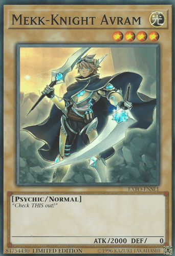 Mekk-Knight Avram - EXFO-ENSE1 Super Rare Limited Edition