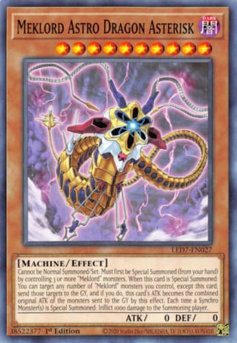 Meklord Astro Dragon Asterisk - EXVC-EN015 Super Rare Unlimited