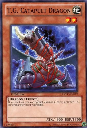 T.G. Catapult Dragon - EXVC-EN019 Common 1st Edition