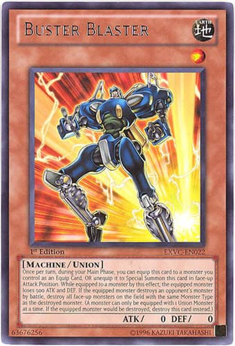 Buster Blaster - EXVC-EN022 Rare 1st Edition
