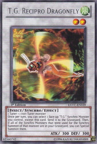 T.G. Recipro Dragonfly - EXVC-EN039 Rare 1st Edition