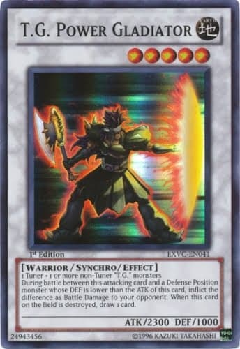 T.G. Power Gladiator - EXVC-EN041 Super Rare Unlimited