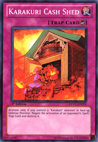 Karakuri Cash Shed - EXVC-EN074 Super Rare Unlimited