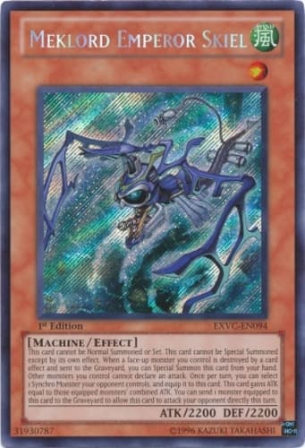 Meklord Emperor Skiel - EXVC-EN094 Secret Rare 1st Edition