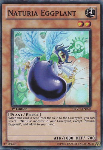 Naturia Eggplant - EXVC-EN098 Super Rare 1st Edition