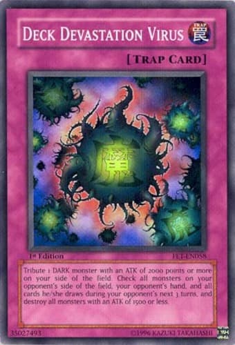 Deck Devastation Virus - FET-EN058 Super Rare 1st Edition