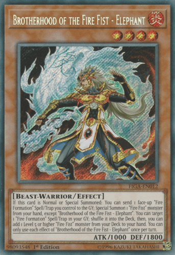 Brotherhood of the Fire Fist - Elephant - FIGA-EN012 Secret Rare 1st Edition