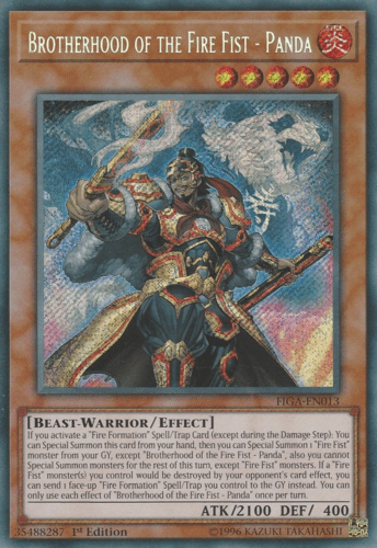 Brotherhood of the Fire Fist - Panda - FIGA-EN013 Secret Rare 1st Edition