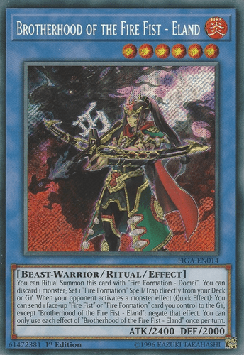 Brotherhood of the Fire Fist - Eland - FIGA-EN014 Secret Rare 1st Edition