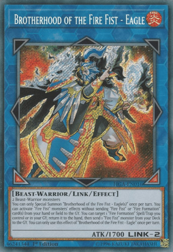 Brotherhood of the Fire Fist - Eagle - FIGA-EN016 Secret Rare 1st Edition