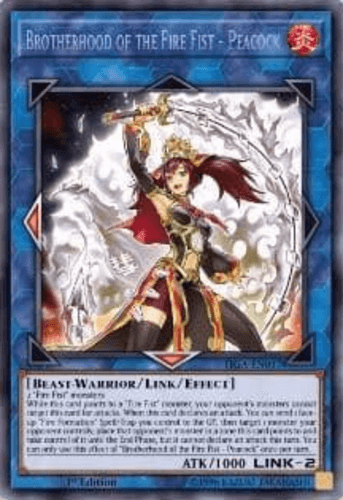 Brotherhood of the Fire Fist - Peacock - FIGA-EN017 Secret Rare 1st Edition
