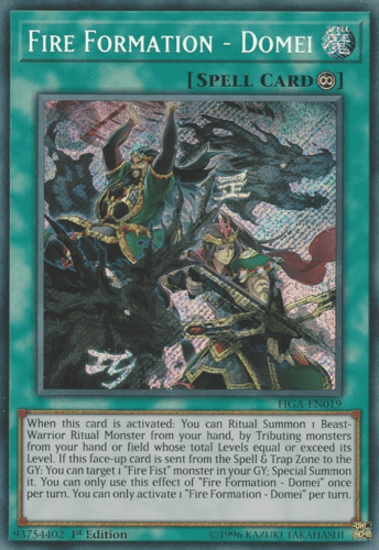 Fire Formation - Domei - FIGA-EN019 Secret Rare 1st Edition