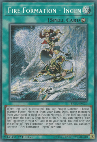 Fire Formation - Ingen - FIGA-EN020 Secret Rare 1st Edition