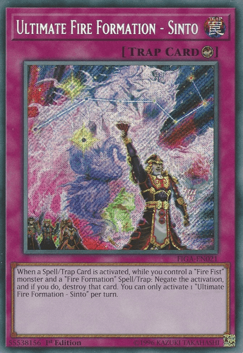 Ultimate Fire Formation - Sinto - FIGA-EN021 Secret Rare 1st Edition