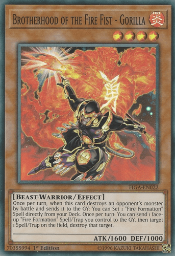 Brotherhood of the Fire Fist - Gorilla - FIGA-EN022 Super Rare 1st Edition