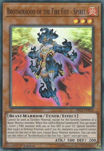 Brotherhood of the Fire Fist - Spirit - FIGA-EN024 Super Rare 1st Edition
