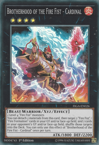 Brotherhood of the Fire Fist - Cardinal - FIGA-EN026 Super Rare 1st Edition