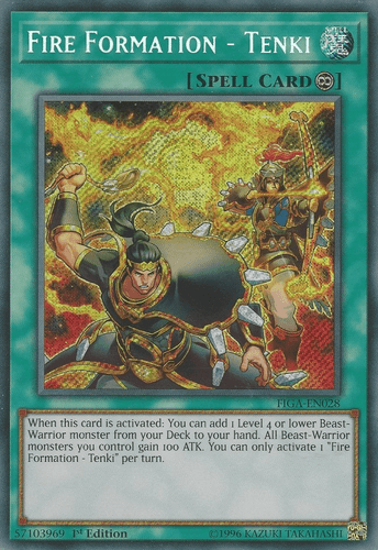 Fire Formation - Tenki - FIGA-EN028 Secret Rare 1st Edition