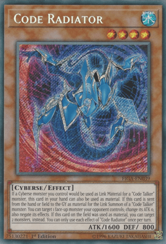 Code Radiator - FIGA-EN039 Secret Rare 1st Edition