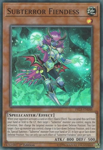 Subterror Fiendess - FIGA-EN048 Super Rare 1st Edition