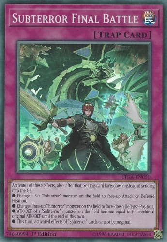 Subterror Final Battle - FIGA-EN050 Super Rare 1st Edition