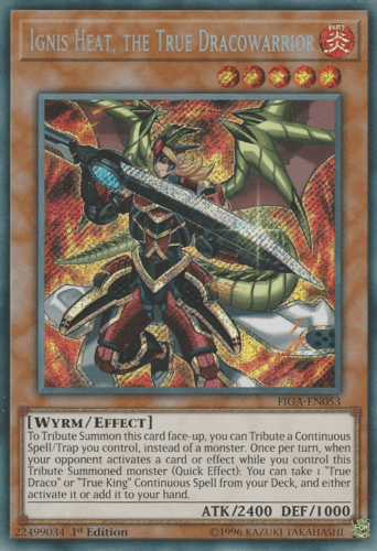 Ignis Heat, the True Dracowarrior - FIGA-EN053 Secret Rare 1st Edition