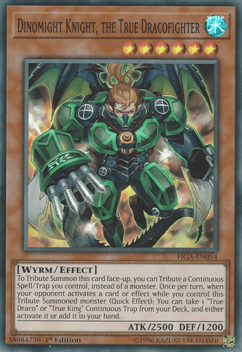 Dinomight Knight, the True Dracofighter - FIGA-EN054 Super Rare 1st Edition