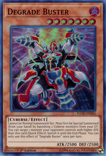 Degrade Buster - FLOD-EN005 Super Rare 1st Edition