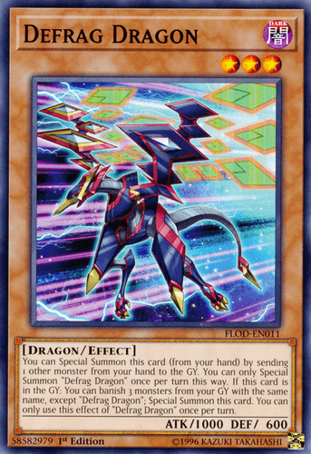 Defrag Dragon - FLOD-EN011 Common 1st Edition