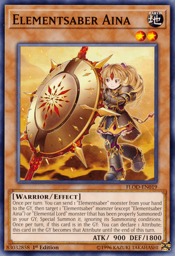 Elementsaber Aina - FLOD-EN019 Common 1st Edition