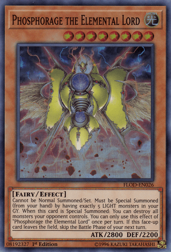Phosphorage the Elemental Lord - FLOD-EN026 Super Rare 1st Edition