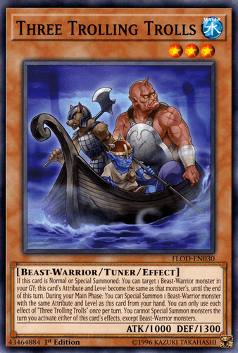 Three Trolling Trolls - FLOD-EN030 Common 1st Edition