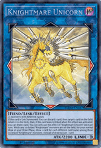 Knightmare Unicorn - FLOD-EN047 Secret Rare 1st Edition