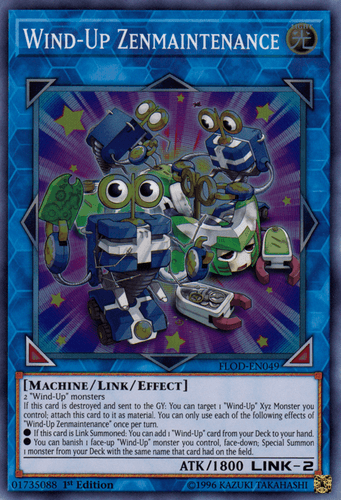 Wind-Up Zenmaintenance - FLOD-EN049 Super Rare 1st Edition